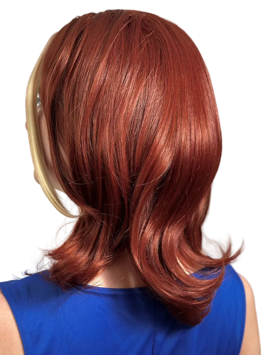 Music Diva Womens Ginger 90s Popstar Costume Wig - Back Image 1
