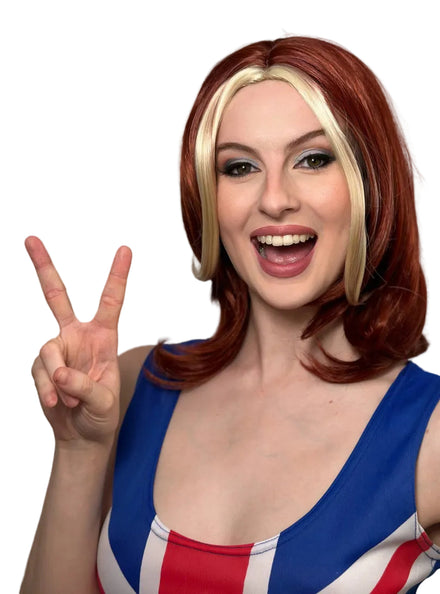 Music Diva Womens Ginger 90s Popstar Costume Wig - Main Image