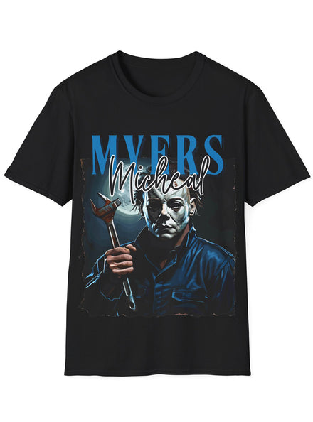 Myers Michael Adult Black Plus Size T-Shirt