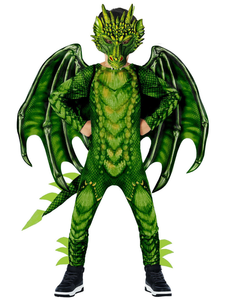 Green Dragon Boys Costume - Alternate Image