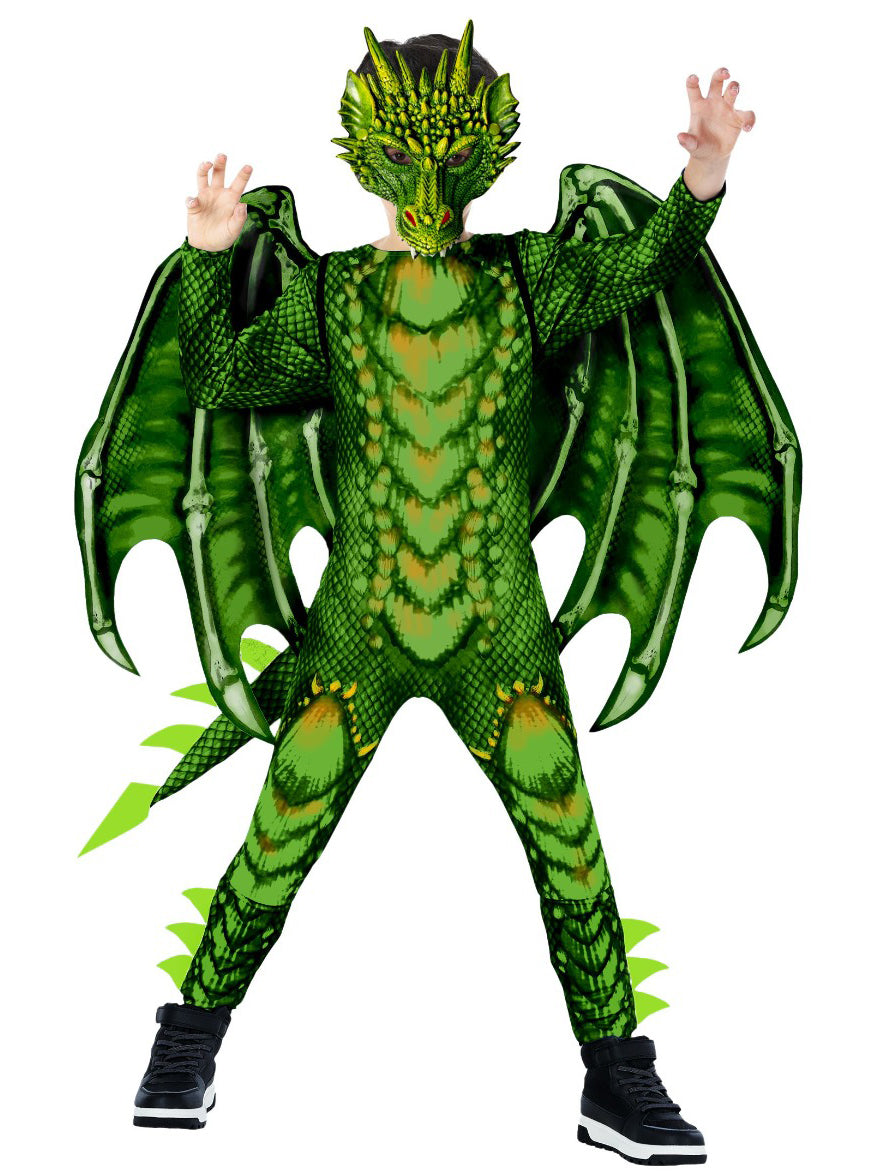 Green Dragon Boys Costume - Main Image