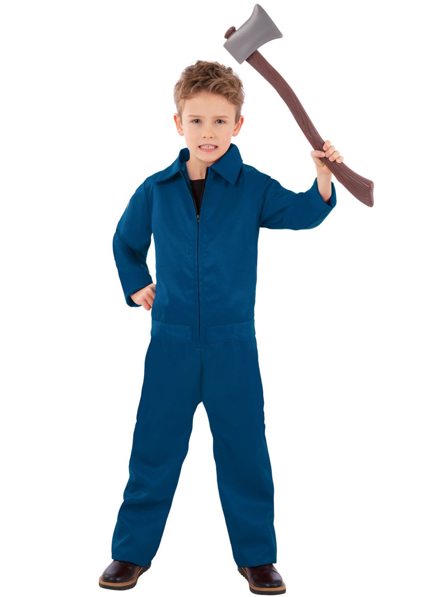 Blue Halloween Boiler Suit Costume for Boys - Main Image