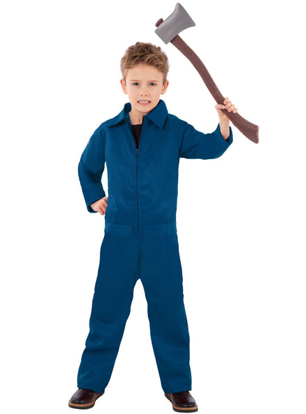 Blue Halloween Boiler Suit Costume for Boys - Main Image