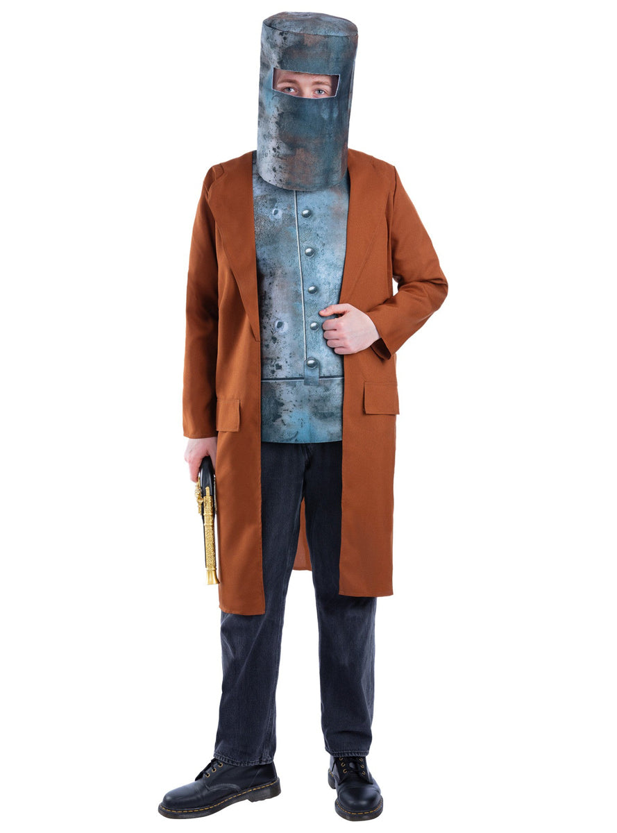Ned Kelly Mens Australian Outlaw Costume - Alternative Image