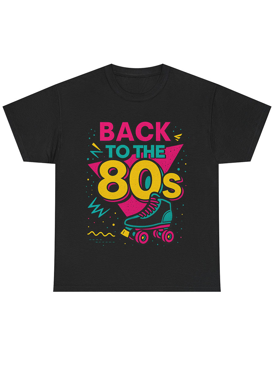 Rollin Back To The 80s Black Plus Size Costume Shirt