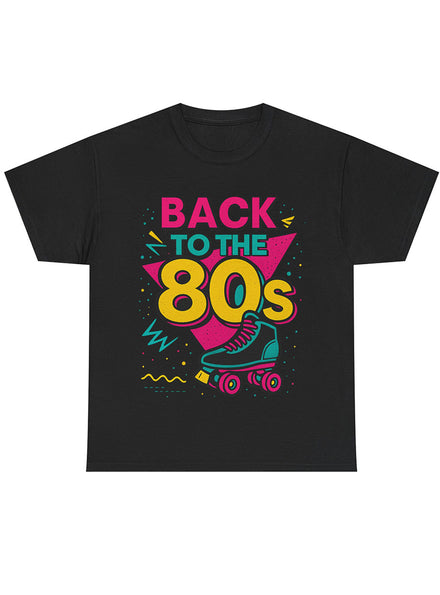 Rollin Back To The 80s Black Plus Size Costume Shirt