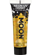 Chunky Golden Yellow UV Moon Creations Glitter Gel - Main Image