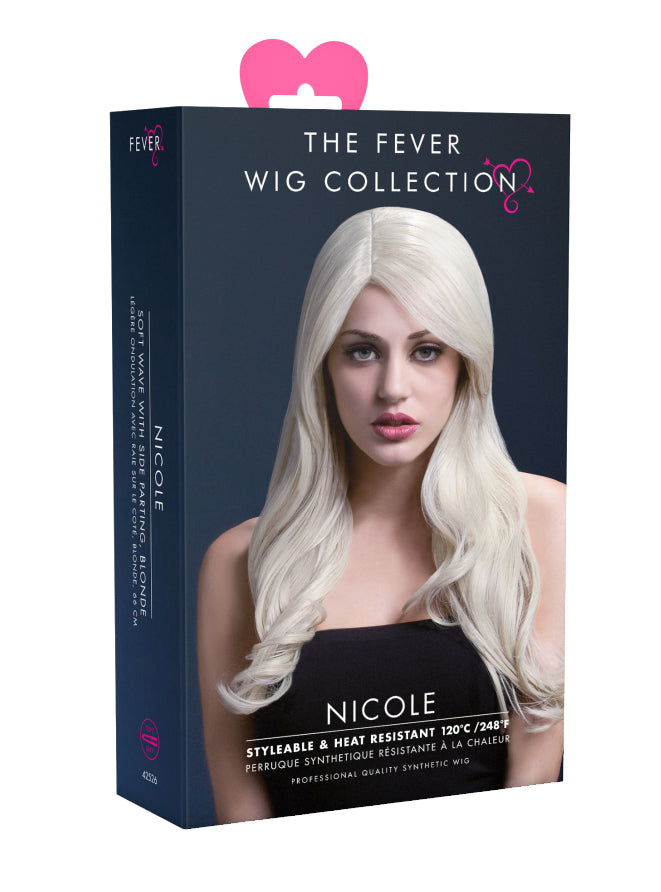 Deluxe Light Blonde Wavy Womens Heat Resistant Fashion Wig - Packaging Image