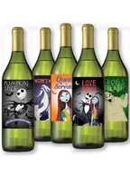 Pack of 5 Nightmare Before Christmas Bottle Labels - Main Image