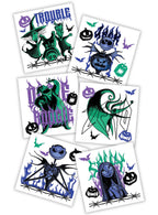 Pack of 8 Nightmare Before Christmas Temporary Tattoos - Main Image