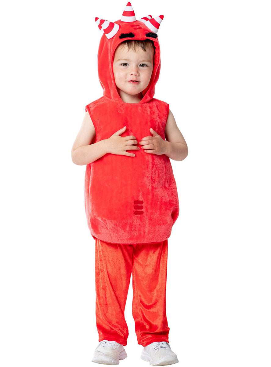 Oddbods Fuse Kids Fur Costume Red Oddbods Fuse Kids Fur Costume Red