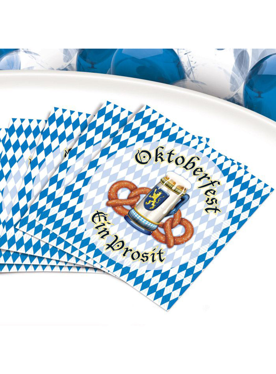 Oktoberfest Beverage Napkins - Lifestyle Image