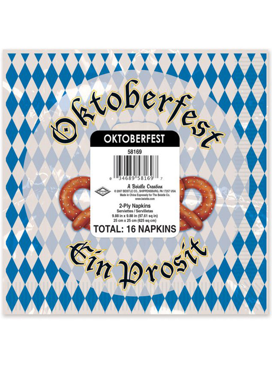 Oktoberfest Beverage Napkins - Packaging Image