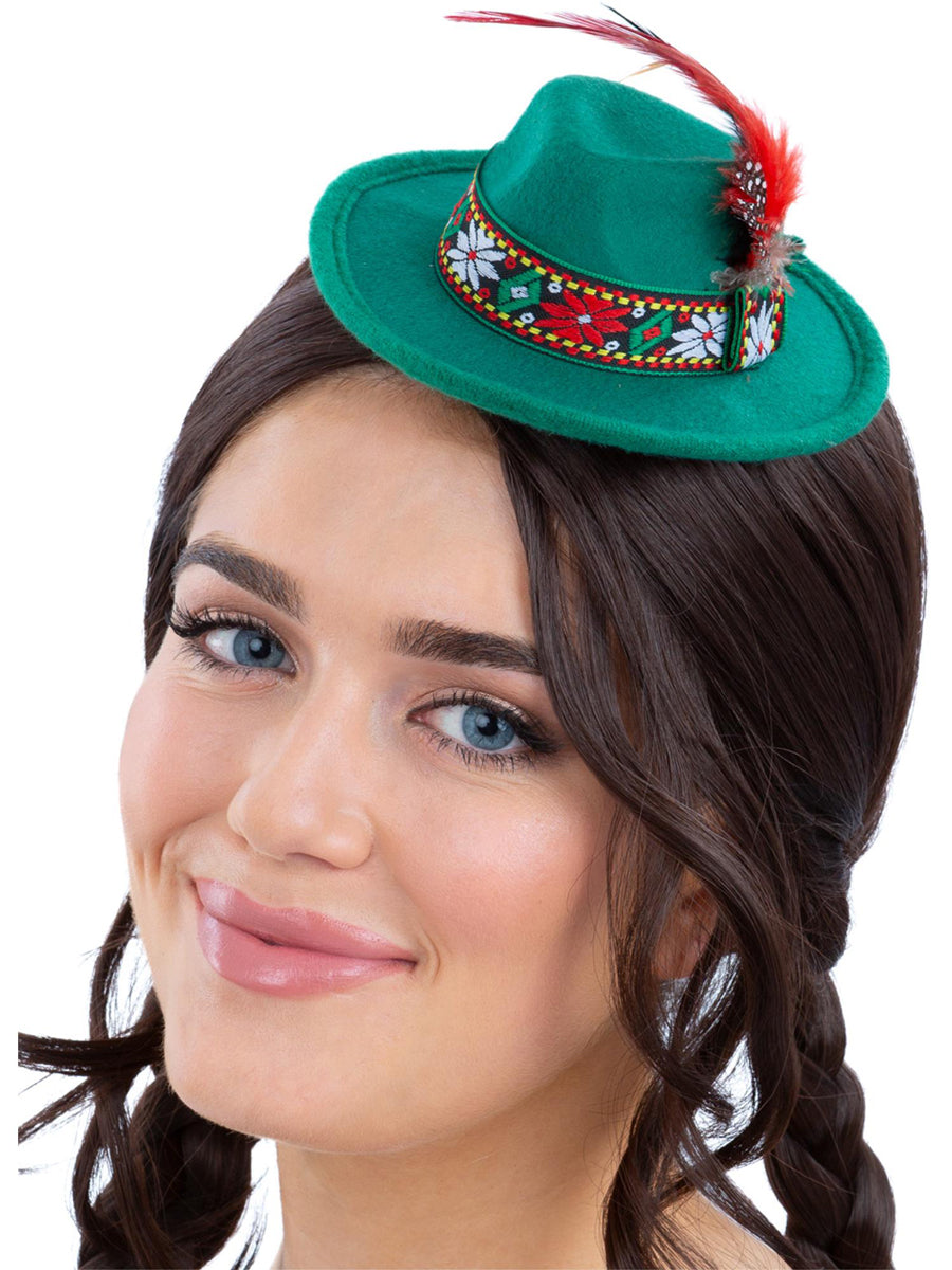 Mini Green Oktoberfest Hat - Main Image