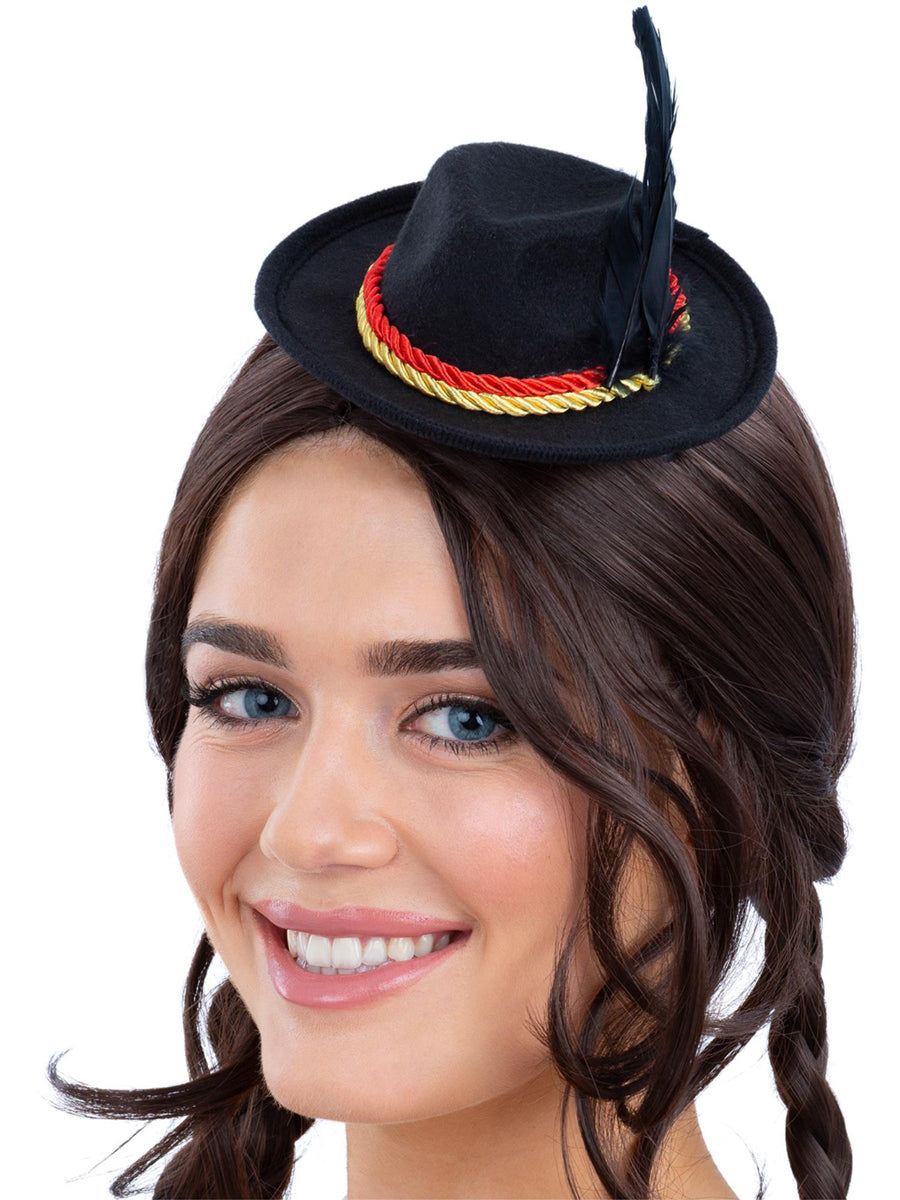 Mini Black Oktoberfest Hat - Main Image