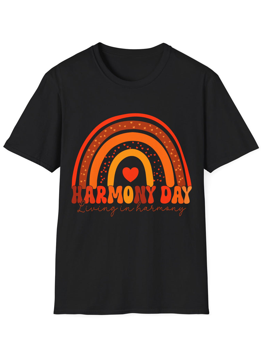 Living In Harmony Plus Size Black Harmony Day Shirt