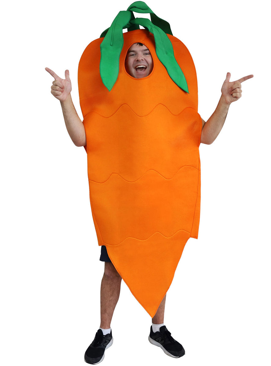 Image of Novelty Orange Carrot Adults Costume - Main Image