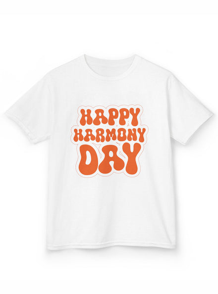 Happy Harmony Day Teens White Shirt
