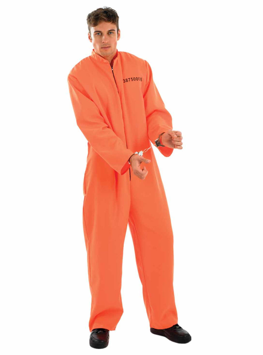 Orange Prisoner Mens Jumpsuit - Main Image