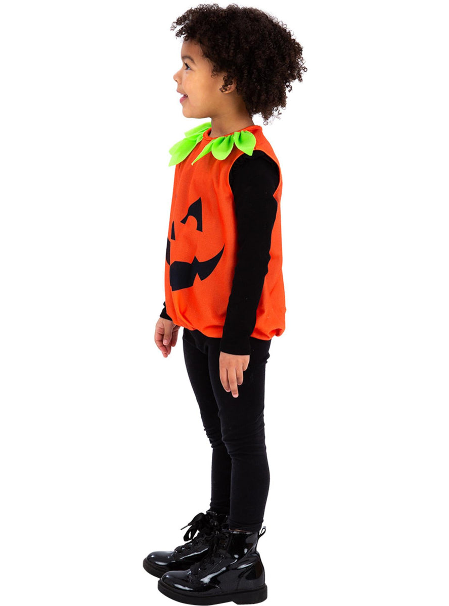 Toddler jack o lantern halloween costume - Side image