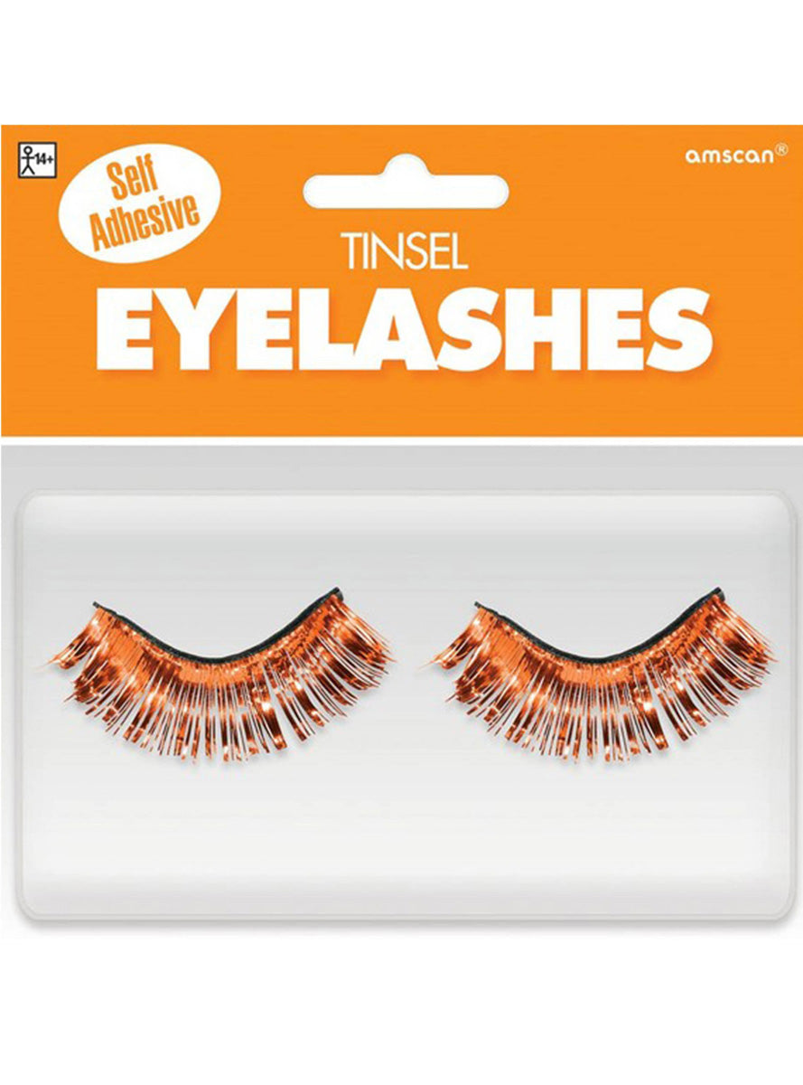 Orange Tinsel Fake Eyelashes