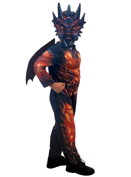 Orange Dragon Kids Halloween Costume - Main Image