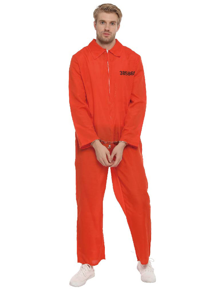 Alternative image of Imprisoned Mens Orange Jumpsuit Convict Costume