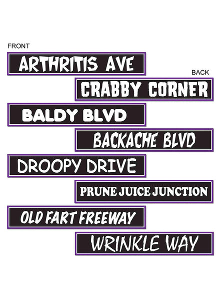 Over the Hill Sign Cut Outs - Main Image