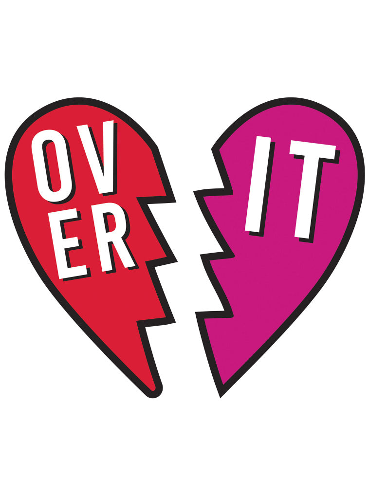 Over It 50cm Anti Valentines Day Cut Outs - Main Image
