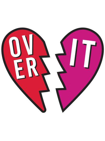 Over It 50cm Anti Valentines Day Cut Outs - Main Image