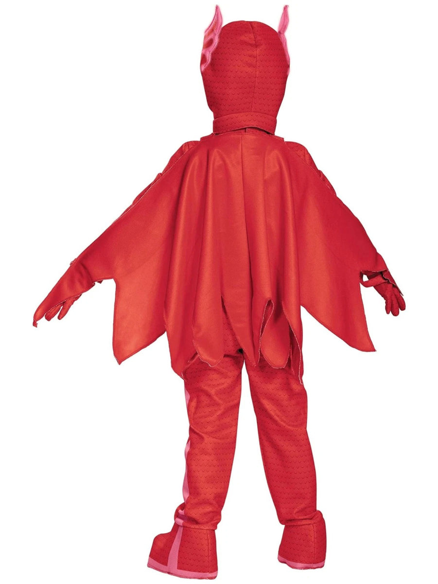Glow in the Dark Girls PJ Masks Owlette Costume - Back Image