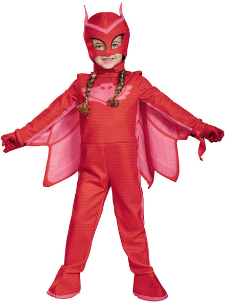 Glow in the Dark Girls PJ Masks Owlette Costume - Main Image
