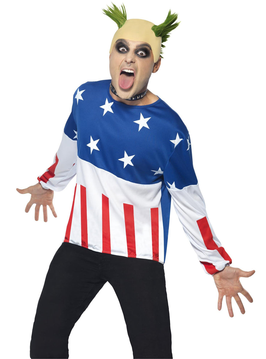mens prodigy punk rock 1990s party costume - Main image