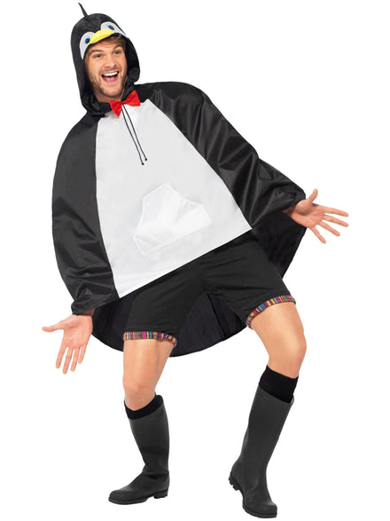 Black and White Penguin Animal Costume for Men - Main Image
