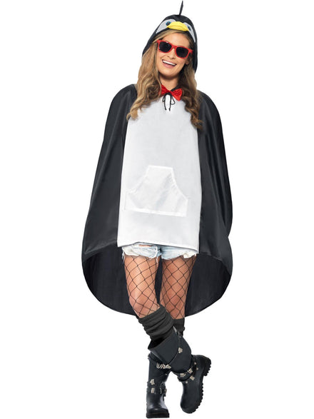 Penguin Black and White Animal Costume for Women - Main Image