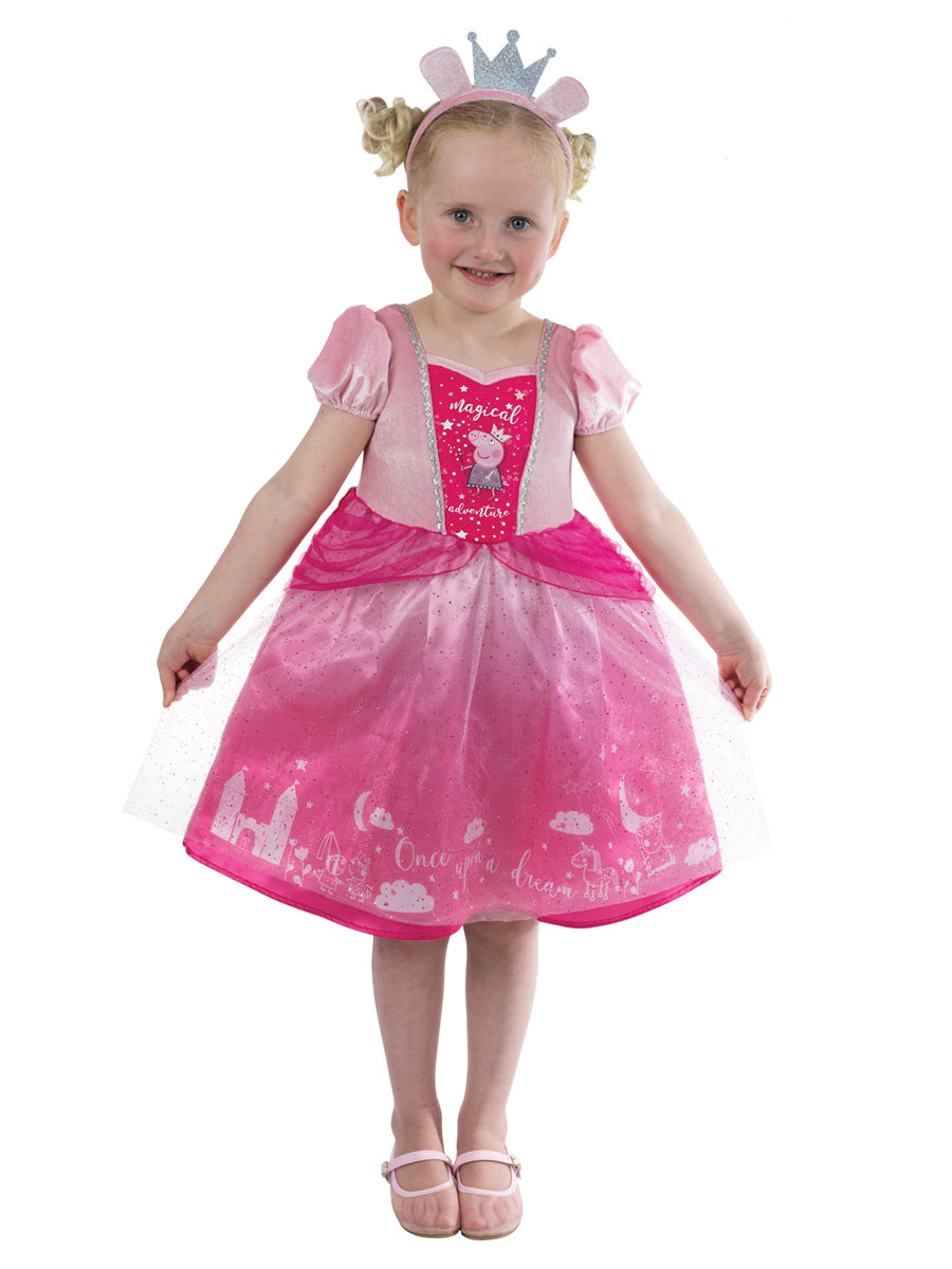 Peppa Pig Princess Girls Pink Costume - Main Image