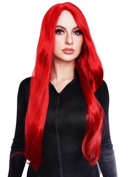 Phoenix Hero Womens Long Red Costume Wig - Main Image