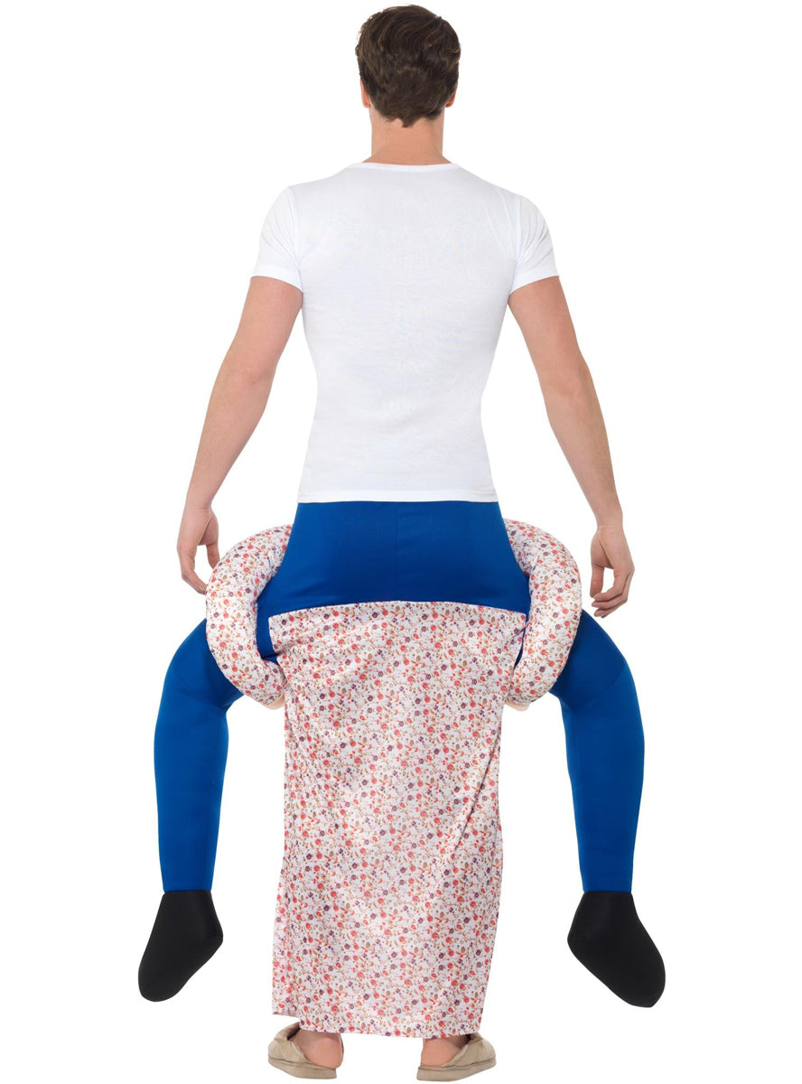 adults funny piggyback granny costume - alternative image