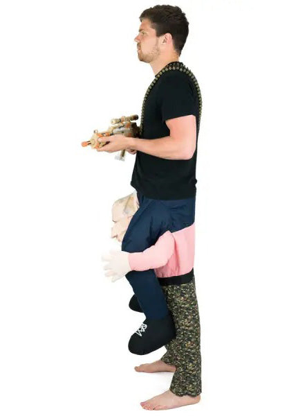 Piggyback Carry Me Putin Novelty Adults Costume - Side Image