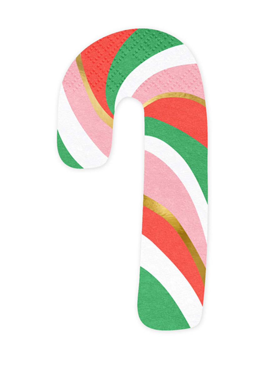 Striped Candy Cane Paper Napkins - Main Image