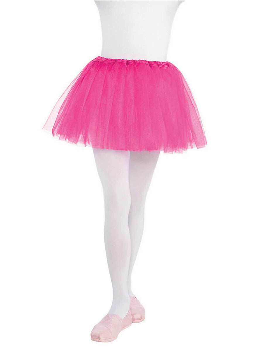 Girls Pink Fluffy Tutu Skirt