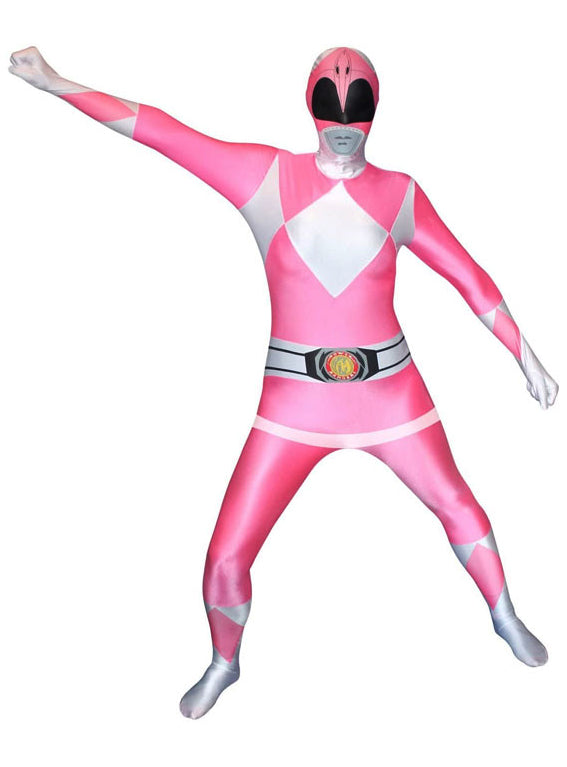 Pink Womens Power Ranger Morphsuit - Alternate Image