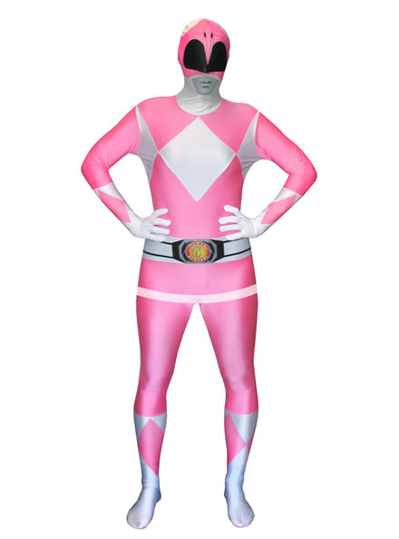 Pink Womens Power Ranger Morphsuit - Main Image
