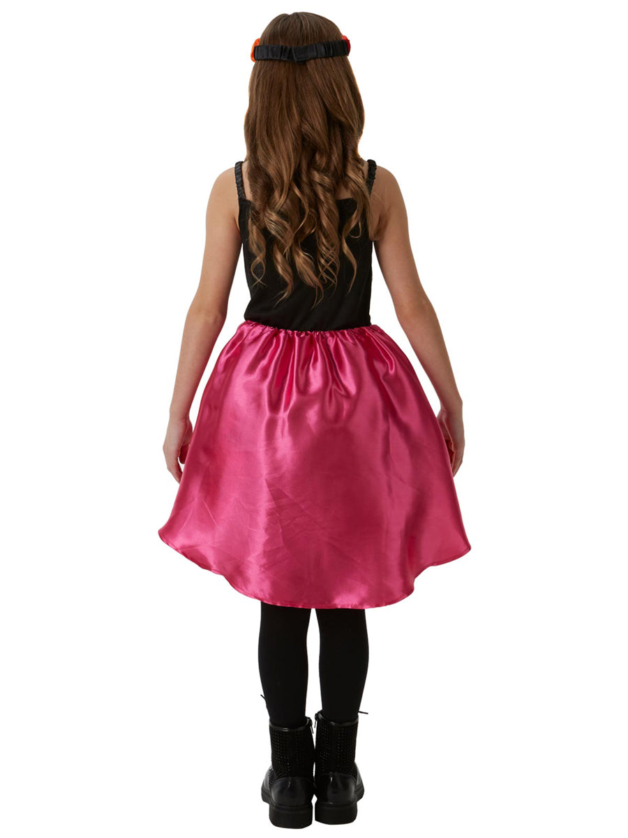 Day of the Dead Costume for Girls - Back Image