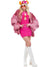 Womens Pink Tinsel Festival Costume Jacket - Main Image