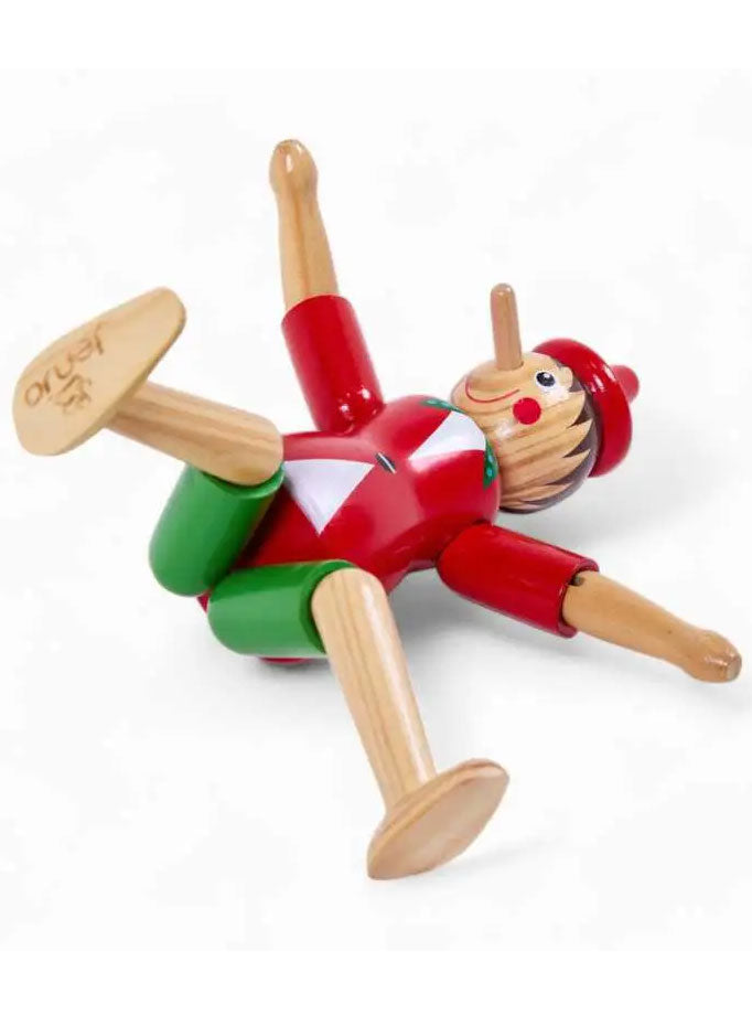 Pinocchio Kids Red Wooden Toy Puppet - Alternative Image 2