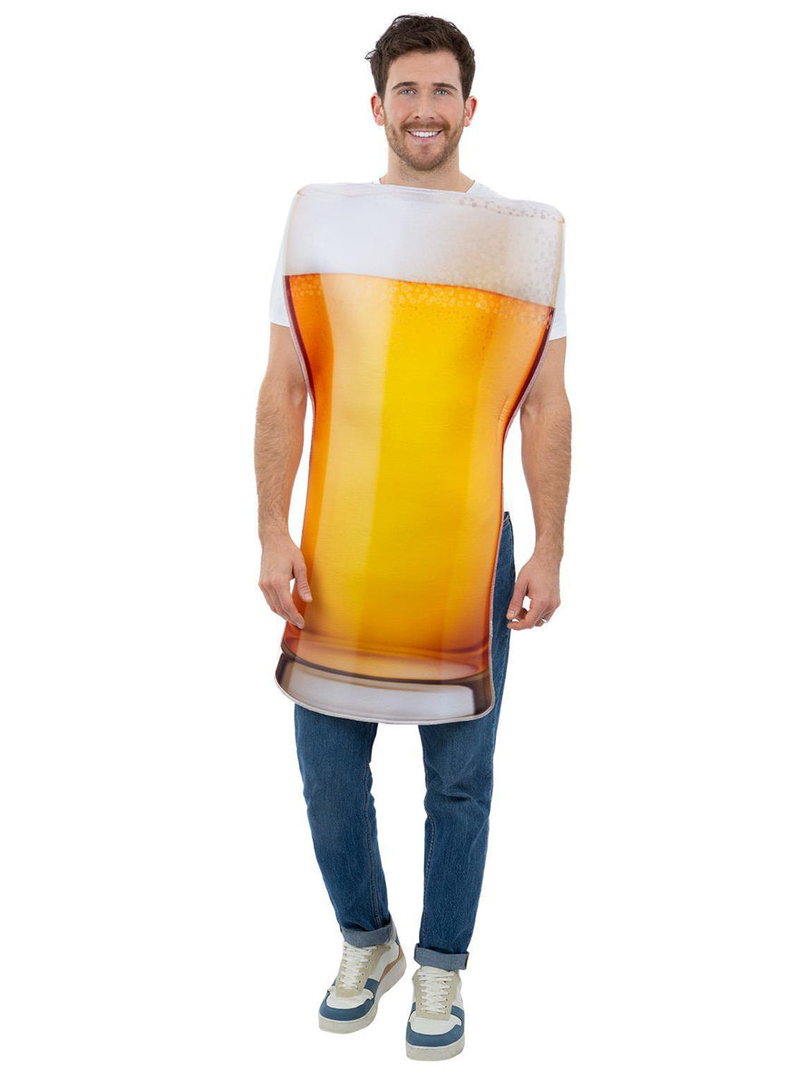 Mens funny glass of beer costume - alternative image