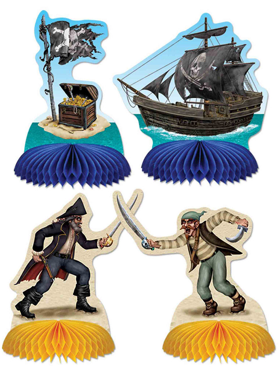 Pirate Honeycomb Centrepieces - Main Image