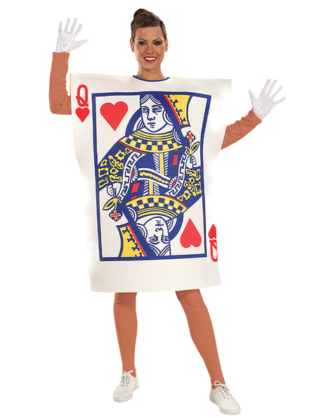 Playing Card Womens Queen of Hearts Costume - Main Image