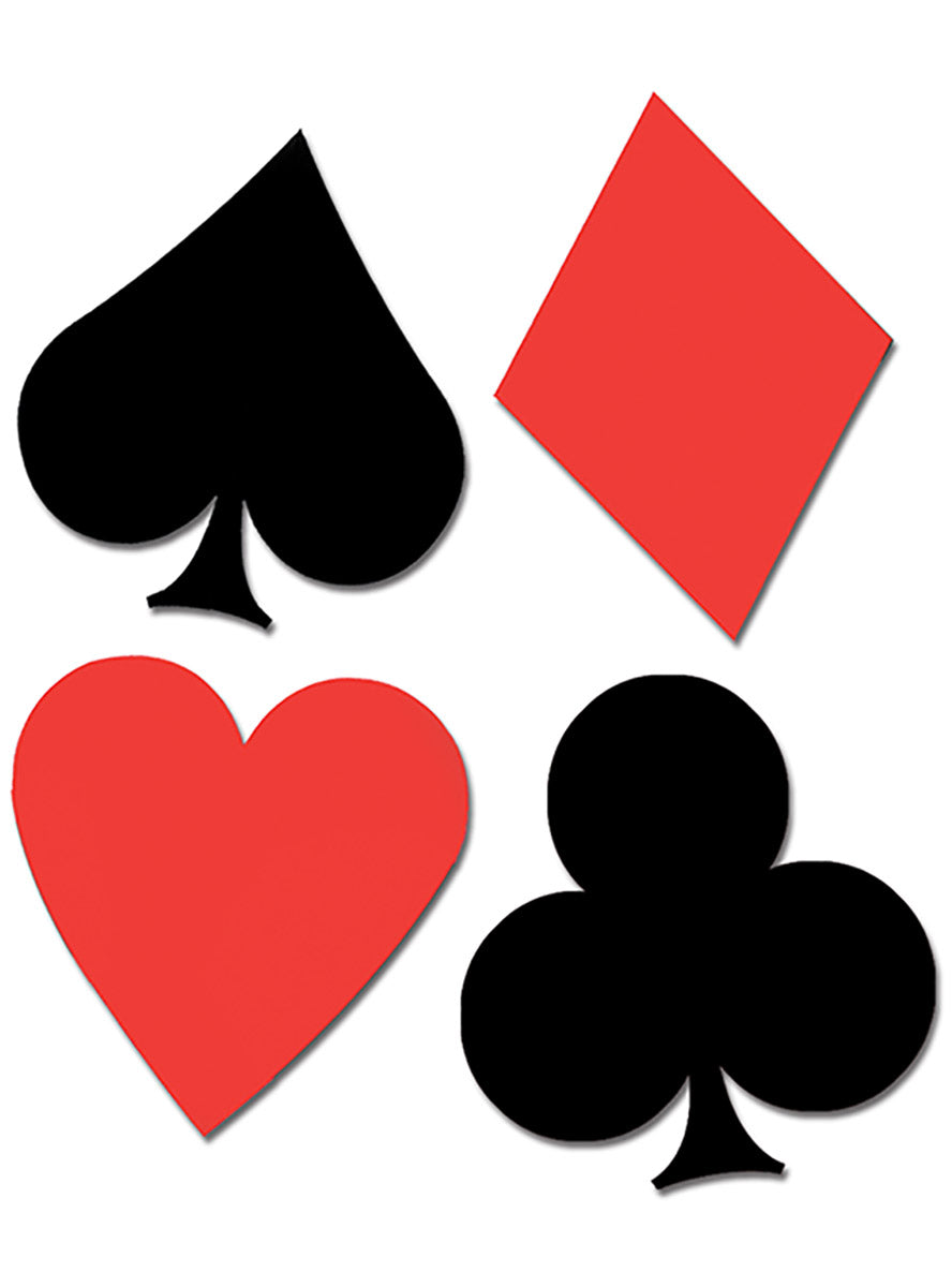 Casino Night Card Suit Cut Outs - Main Image